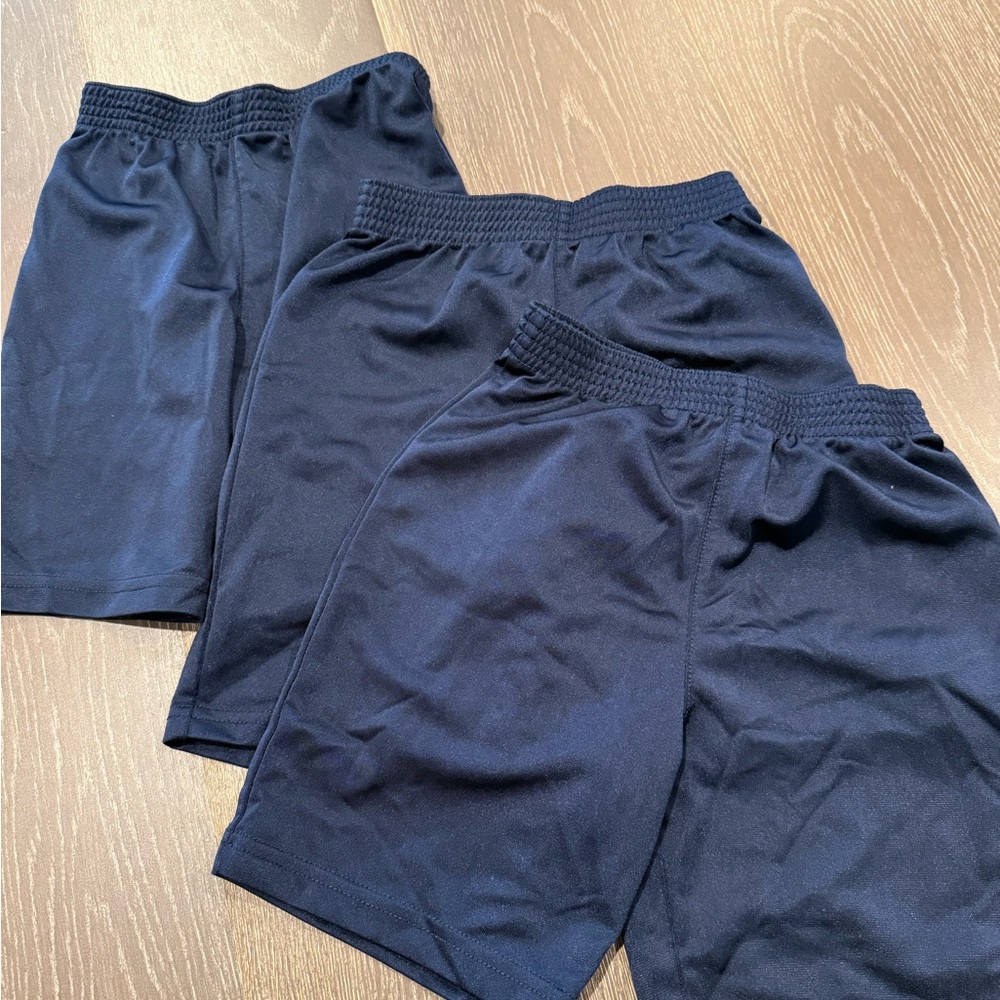 3 Piece Bundle Lot PLACE Sport Navy Blue Athletic Shorts